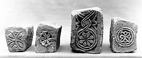 Block from an Arch with a Cross, Sandstone; carved in relief