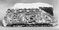Fragment of a Cornice, Limestone; carved in relief