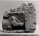 Fragment of a Cornice with a Bird, Limestone; carved