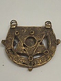 Earring, Gold; filligree