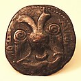 Dirham of Nasir al-Din Mahmud (r. 1201–22): Double-Headed Bird of Prey, Copper