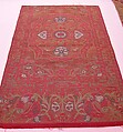 Textile Fragment, Silk, metal wrapped thread, hemp