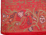 Textile Fragment, Silk, metal wrapped thread, hemp