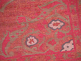 Textile Fragment, Silk, metal wrapped thread, hemp