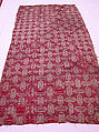 Textile with Cartouche Design, Silk, metal wrapped thread; lampas (kemha)