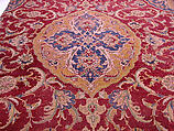 Fragment of an Ottoman Court Carpet, Wool (warp, weft, and pile); asymmetrically knotted pile