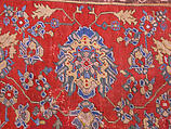 Ushak Medallion Carpet on White Ground, Wool (warp, weft and pile); symmetrically knotted pile