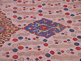 Ushak Medallion Carpet on White Ground, Wool (warp, weft and pile); symmetrically knotted pile