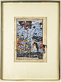 Illustrated Folio from a Shahnama, Ink and opaque watercolor on paper