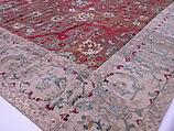 Velvet and Silk Carpet, Silk, metal wrapped thread; cut and voided velvet, brocaded