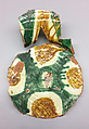Plate, Earthenware; white slip, incised and splashed with polychrome glazes under transparent glaze (sgraffito ware)