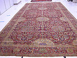 Ottoman Court Carpet, Wool (warp, weft and pile); asymmetrically knotted pile