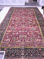 The Emperor's Carpet, Silk (warp and weft), wool (pile); asymmetrically knotted pile