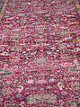The Emperor's Carpet, Silk (warp and weft), wool (pile); asymmetrically knotted pile