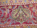 Ottoman Court Carpet, Wool (warp, weft and pile); asymmetrically knotted pile