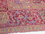 Ottoman Court Carpet, Wool (warp, weft and pile); asymmetrically knotted pile