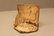 Beaker Fragment, Glass, colorless; pinched