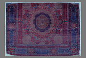 Mamluk Carpet, Wool, (warp, weft and pile); asymmetrically knotted pile