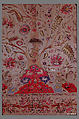 Hanging, Cotton; plain weave, embroidered in silk
