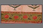 Fragment of a Floorspread, Cotton; plain weave, mordant-painted and dyed, resist-dyed