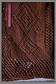 Hat, Linen; sprang technique