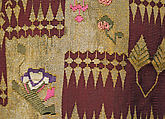 Damir Coat with Short Sleeves, Wool, silk, and metal wrapped thread; slit-tapestry weave