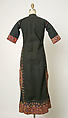 Woman's Coat with Embroidery, Cotton, silk; plain weave, embroidered