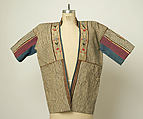 Man's Damir Coat with Short Sleeves, Wool, silk, and metal wrapped thread; slit-tapestry weave
