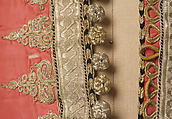 Vest, Cotton, metal wrapped thread; embroidered