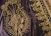 Bolero, Silk, metal wrapped thread; embroidered