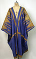 Abaya Cloak, Silk, cotton, and metal wrapped thread; slit-tapestry weave; plain weave