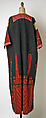 Dress, Linen, silk; embroidered