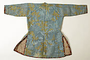 Coat, Silk, cotton, metal wrapped thread; brocaded
