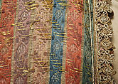 Uçetek Entari, Cotton, silk, metal wrapped thread