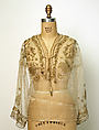Blouse, Silk, metal wrapped thread, sequins; embroidered