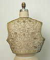 Vest, Silk, metal wrapped thread; embroidered