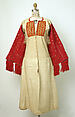 Ensemble, wool, cotton, wood