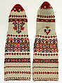 Ensemble, wool, cotton, wood