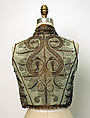 Vest, Wool, metal wrapped thread; embroidered