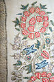 Textile, Silk, metal wrapped thread; embroidered