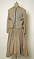 Men's Ensemble (Jacket, Vest, Trousers), Wool, metal wrapped thread; embroidered