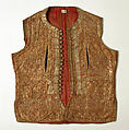 Child's Waistcoat, Silk, metal wrapped thread; brocaded