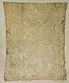 Scarf, Cotton, metal wrapped thread