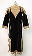 Robe, Cotton, metal wrapped thread; embroidered