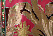 Robe, Silk, metal wrapped thread