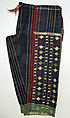 Ensemble, (a, b) linen; embroidered
(c) cotton
(d) silk
(e) wool