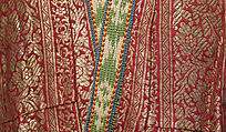 Kaftan, Silk, metal wrapped threads, cotton; brocaded