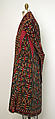 Cloak, Silk, cotton; embroidered