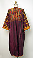 Dress, Silk; embroidered