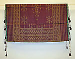 Woman's Headscarf, Silk, metal wrapped thread; plain weave